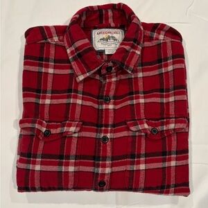 American Eagle Red Plaid Shirt